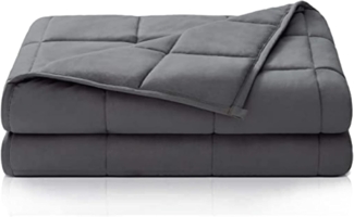Dailydream Therapie Gewichtsdecke aus Baumwolle, 7Kg für Erwachsene, 155 x 200 cm, Grau