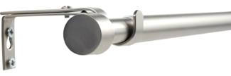 Deco-Raum Gardinenstange Flexa Stilgarnitur Set ausziehbar, Ø 19 mm, 1-läufig, ausziehbar, Wandmontage, verschraubt, Metall, perfekt für Dekoschals Gardinen