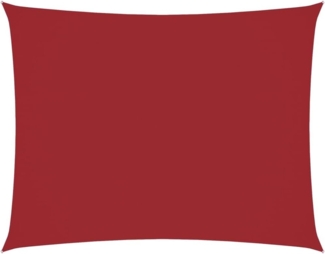 vidaXL Sonnensegel Oxford-Gewebe rechteckig 6x8 m Rot