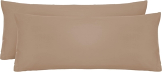 biberna Feinjersey-Kopfkissenbezug 0077144, macchiato, 2x 40x60cm