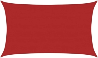 vidaXL Sonnensegel 60 g-m² Rot 5x8 m HDPE