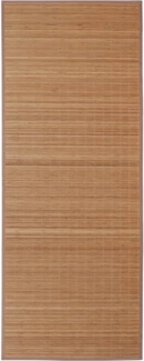 vidaXL Teppich Bambus 100 x 160 cm Braun 245822