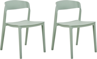 Esszimmerstuhl 2er Set SOMERS Mintgrün