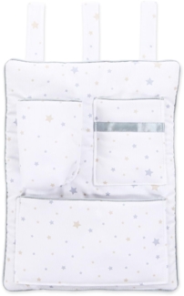 Babybay Utensilo für alle Modelle, weiß Sternemix sand/azurblau