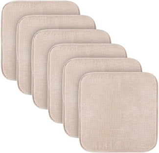 Bestlivings Stuhlkissen Sitzkissen Struktur - Anti Rutsch, Sitzauflage Uni (38x38cm) Stuhlpolster Stuhlauflage