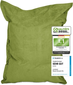 Lumaland 'Luxury' XXL-Sitzsack, Indoor & Outdoor, Grasgrün, Polyester, 380 l