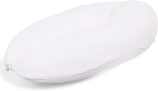 HOBEA-Germany Stillkissen 190x76 cm XXL Schwangerschaftskissen Seitenschläferkissen groß (Waffelmuster weiß, Stillkissen)
