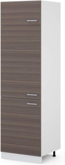 Vicco Küchenschrank R-Line Hängeschrank Unterschrank Küchenzeile Küchenunterschrank Arbeitsplatte, Möbel verfügbar in anthrazit und weiß (edelgrau ohne Arbeitsplatte, Kühlumbauschrank 60 cm)
