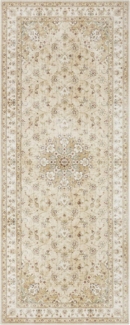 Kurzflor Teppich Nain Goldgelb - 80x200x0,7cm