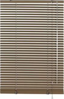 GARDINIA Alu-Jalousie, Sicht, 25 mm, Mocca, 120x175 cm