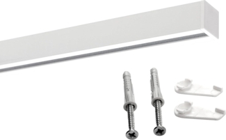 Deco-Raum® 'Square' Gardinenschiene, Aluminium, 540 cm, Weiß