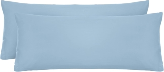 biberna Feinjersey-Kopfkissenbezug 0077144, eisblau, 2x 40x60cm