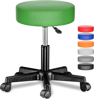 Casaria Drehhocker, Höhenverstellbar 10cm Polsterung 46-60cm Sitzhöhe 360° Drehbar Ø35cm