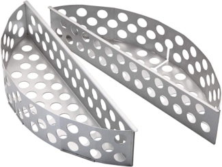 Rösle 'F60/F60 AIR' Kohlekorb 2-tlg, Stahl silber, 40 x 11,5 x 8 cm