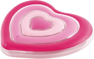 Intex Luftmatratze Herz, Kunststoff pink, 155 x 135 x 25 cm