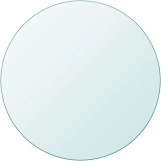vidaXL Tischplatte aus gehärtetem Glas rund 700 mm 243628