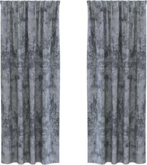vidaXL Samtvorhänge 2 Stück mit Ösen Silbergrau 260x140 cm 4107687