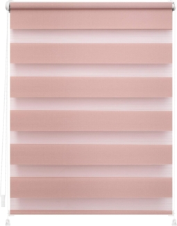 Lichtblick Sonnenschutzsysteme GmbH Doppelrollo Lund 90 cm x 220 cm (BxL) Altrosa Verspannt; Klemm- und schraubbar; Lichtdurchlässig und blickdicht