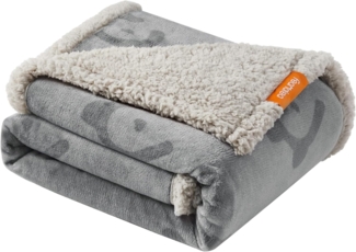 Feandrea Haustierdecke, wasserdicht, Sherpa Fleece, Grau, L (127x101 cm)