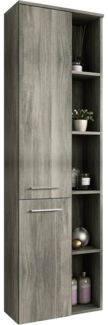 Xonox 'York' Hängeschrank, Holz rauchsilber, 2, 174 x 31 x 50 cm