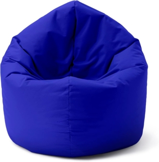 Lumaland Indoor / Outdoor Sitzsack, 2-in-1-Sitzsack, Polyester, 120 x 80 x 75 cm, 300 Liter, Blau