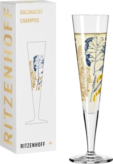 Ritzenhoff 1071034 Champagnerglas #34 GOLDNACHT Concetta Lorenzo 2023 in Geschenkbox