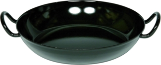Riess Schlemmerpfanne Emaille Bratpfanne Schwarz 30 cm