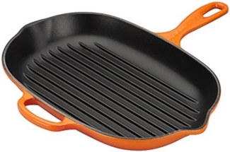 Le Creuset Grillpfanne oval Signature 32 cm Ofenrot - Orange - 29 bis 32 cm
