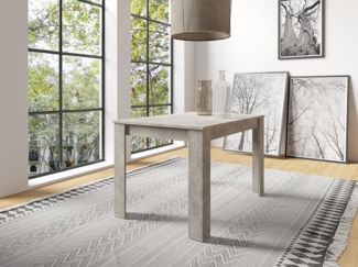 byLIVING Esstisch Nepal / Moderner Küchentisch in Beton-Optik / Großer Tisch / 120x80, H 75 cm