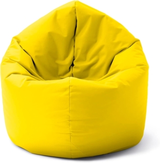 Lumaland Indoor / Outdoor Sitzsack, 2-in-1-Sitzsack, Polyester, 120 x 80 x 75 cm, 300 Liter, Gelb