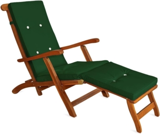 Detex Auflagekissen wasserabweisend, Polyester grün, 174 x 43 x 5 cm