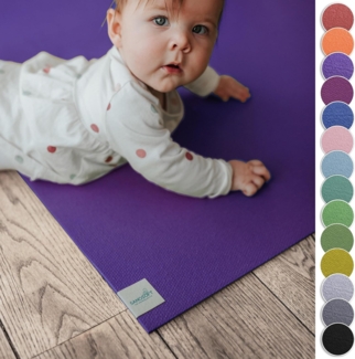 SanoSoft Krabbelunterlage 120x100 cm, Lila, PVC-Schaum, 4,5 mm Dicke