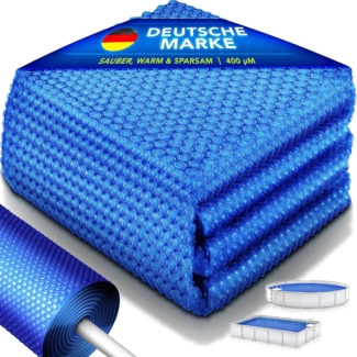 tillvex® Premium Pool Solarabdeckplane 400 µm Rechteckig 260x160 cm | Solarfolie Wärmeplane zuschneidbar | Solarplane Solarabdeckung | Poolheizung Poolsolarplane für Wassererwärmung