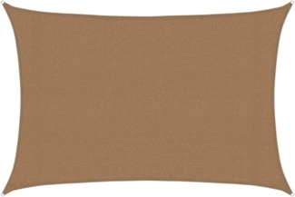 vidaXL Sonnensegel 60 g-m² Taupe 3x4 m HDPE