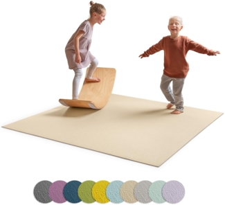 Ehrenkind® Made in Germany Anti-Rutsch Krabbelmatte Oeko-Tex Matten Größe 160x160 cm BEIGE