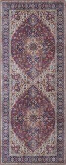 Vintage Teppich Anthea Pflaumenrot - 80x200x0,5cm