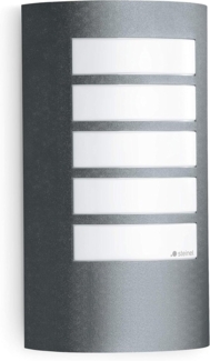 Steinel Außenwandleuchte L 12 anthrazit, E27-Fassung, max. 60 W, Aluminiumblende, IP44