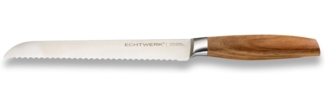 ECHTWERK Brotmesser Classic Edition, Küchenmesser, Edelstahl, Klingenlänge 20 cm, Griff aus Akazienholz