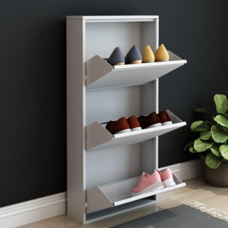 Schuhkipper Sokndal mit 3 Klappen Weiß [en. casa]
