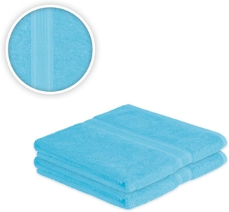 Badetuch 2er Set 100 x 150 cm Türkis