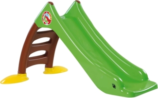 Dohany 2in1 Kinderrutsche Wasserrutsche freistehend Rutschbahn Rutschlänge 120 cm (grün/brau)