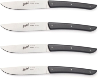 Berkel Steakmesser-Set, 4-tlg., Edelstahl / Kunststoff schwarz, 11 cm
