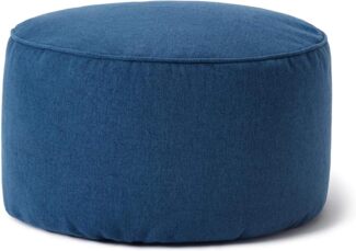 Lumaland 'Comfort Line' Sitzsack-Hocker, Indoor, Polyester dunkelblau, 45 x 45 x 25 cm, 50 l