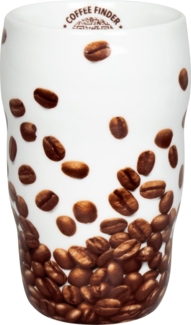 Könitz Grip Mug Coffee Finder, Isolier Thermo Becher, Doppelwandig, Porzellan, Bunt, 350 ml, 11 1 136 2713