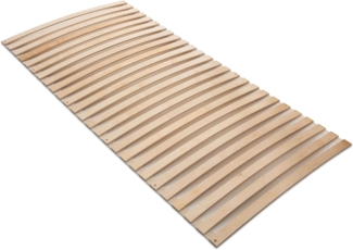 Madera Natura – Federleisten Rollrost aus Birkenholz, sehr stabil, auch für Wohnmobile etc, Größe: 80x200