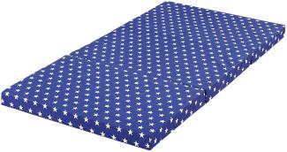 IWH 'Star' Kinder-Reisematratze 60x120 cm blau