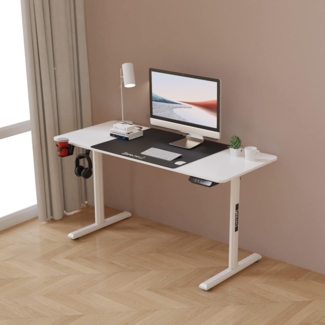 Höhenverstellbarer Tisch Hayward 140x60 cm Weiß [pro. tec]