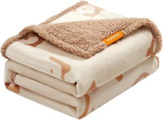 Feandrea Haustierdecke, wasserdicht, Sherpa Fleece, Beige, XXL (203x152 cm)