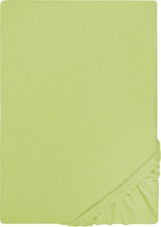 Castell Jersey-Stretch-Spannbetttuch, Pistaziengrün, 1x 90x190 cm - 100x200 cm, 90x200 cm