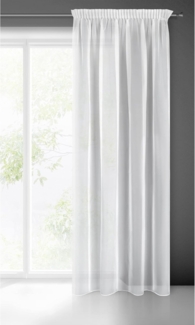 Gardine LUCY weiß 140x270 Kräuselband